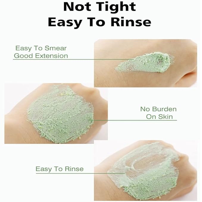 AICHUN BEAUTY Ice Cream Facial Wash Off Mud Mask Oil-Control Deep Cleaning Moisturizing Exfoliation Blackhead Skin Care 100g 3.38FL. OZ (MATCHA TEA & LIME)