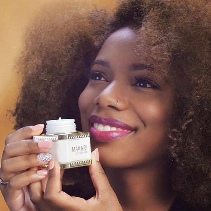 Makari Night Radiance Face Cream, Overnight Face Moisturizer for Women, Reduce Scars, Ideal for Dry, Normal or Maturing Skin Types, Vegan, 3.35 Oz