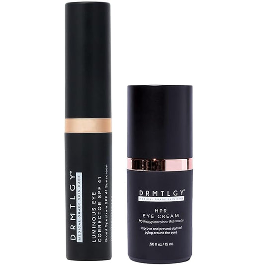 DRMTLGY Dark Circles Bundle - Medium: Luminous Eye Corrector SPF 41 & HPR Eye Cream