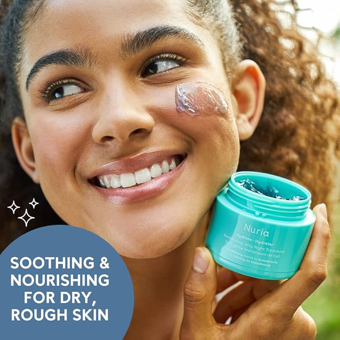 Nuria - Hydrate Revitalizing Jelly Night Face Moisturizer, Refreshing Facial Moisturizer Jelly Mask for Nighttime Skin Recovery, Suitable for All Skin Types, 55g/1.9 oz