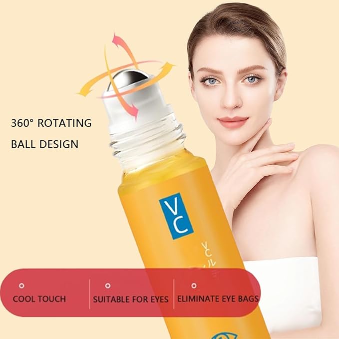 Dinkiss Lutein Eye Essence Oil, Vitamin C Lutein Eye Essence Oil, Improve Bags and Dark Circles, for Women Men (1, 1 pcs)