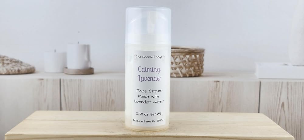 TSA Handmade Face and Body Cream, Moisturizer, Day and Night, Hydrate, Dry Skin, Sensitive, All Natural, Skin Care, Spa, Woman, Men, Calming Lavender