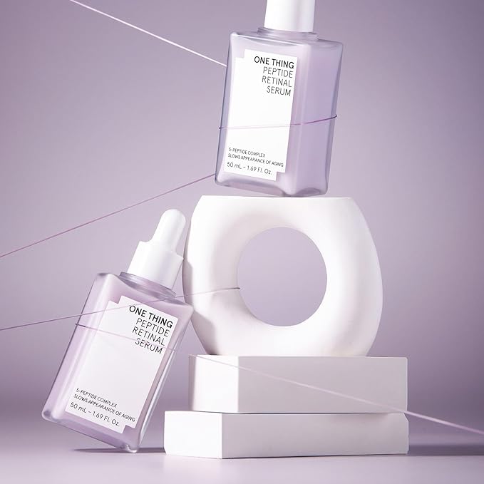 ONE THING Peptide Retinal Serum, Vitamin A, Faster Acting than Retinol, Retinaldehyde, Smooths Wrinkles, Refines Pores and Improves Elasticity, Korean Skincare 1.69 Fl.Oz, 50ml