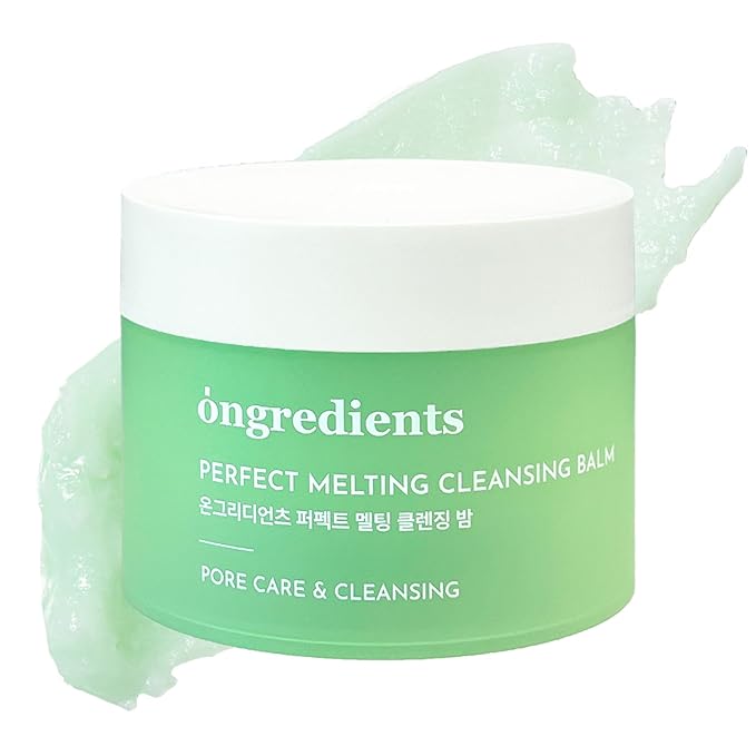 ONGREDIENTS Perfect Melting Cleansing Balm | Non-Greasy Cleansing Oil | Panthenol, Heartleaf, Makeup, Sunscreen Remover, Soothing for All Skin Types | Vegan, Korean Skin Care 100ml / 3.38 fl Oz