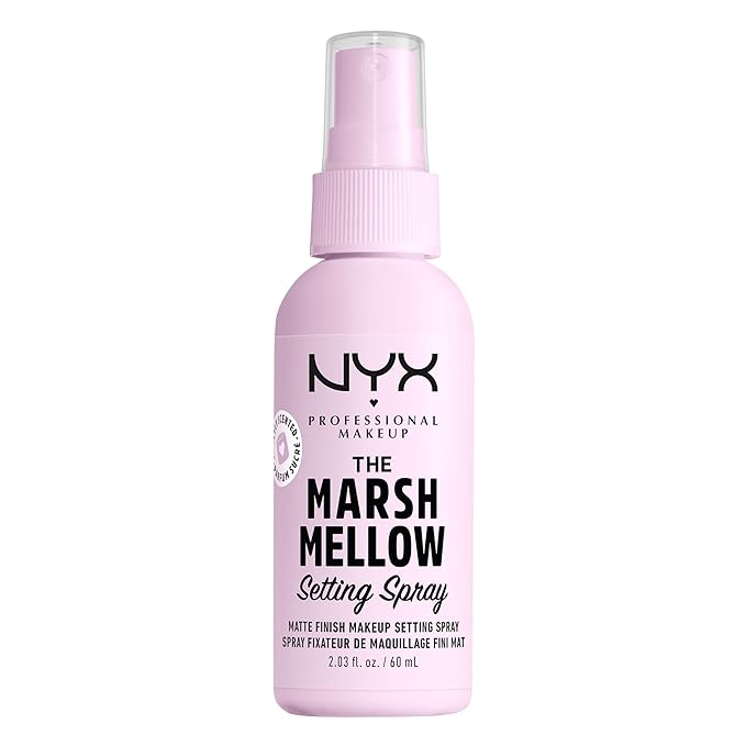 NYX PROFESSIONAL MAKEUP Marshmellow Makeup Setting Spray, Matte Setting Spray Mist for 16HR Make Up Wear - Long-Lasting, Vegan Formula
