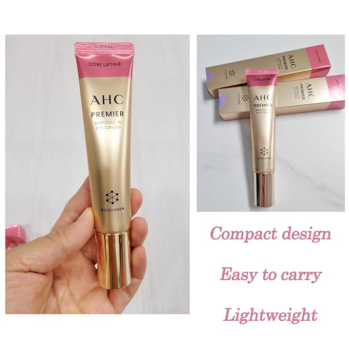 Deep Hydration & Brightening, Korean eye cream for AHC PREMIER AMPOULE IN EYE CREAM Season 12, (1.35 fl.oz. X 2ea)
