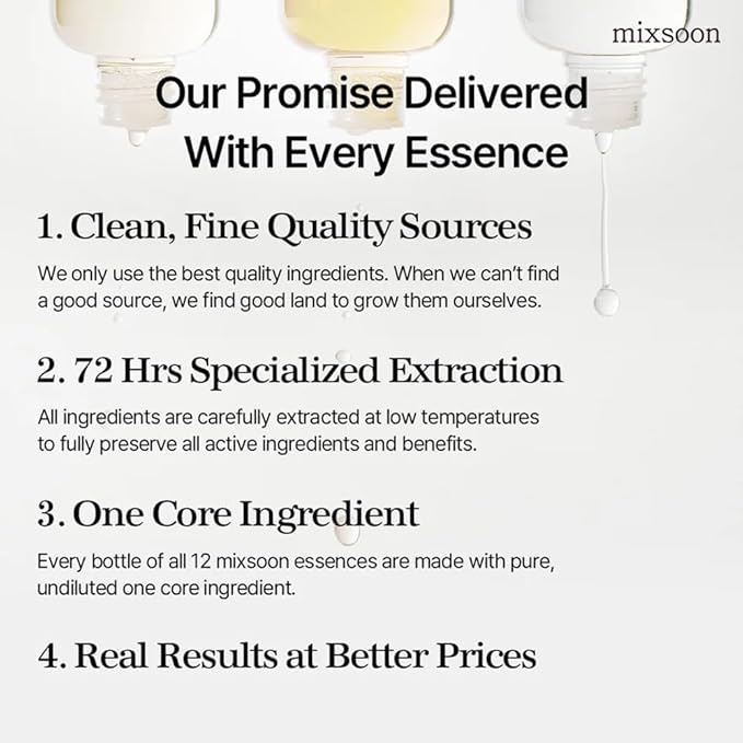 mixsoon Soondy Centella Asiatica Essence Instant Hydrating & Soothing Essence for Irritated, Sensitive Skin for Korean Skincare For Glass Skin-Jeju Island Cica Extracts (1.01 Fl. Oz.(Pack of 1))