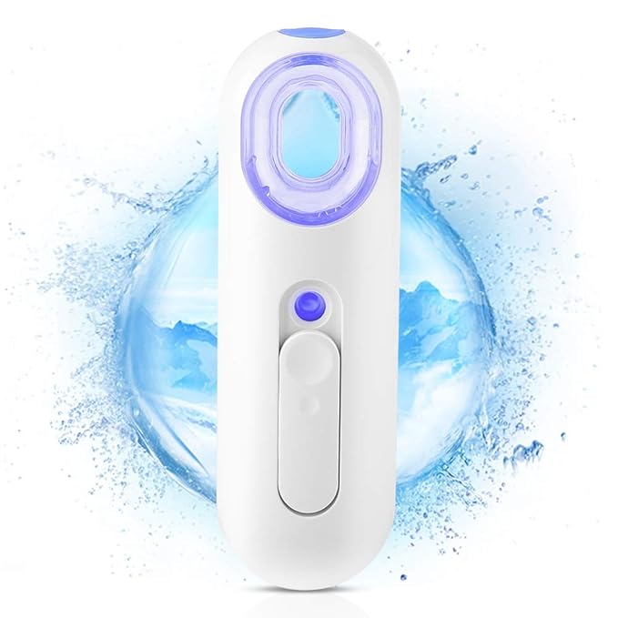 Nano Facial Mister, 25Ml Mist Sprayer, Portable Nano Atomization Machine Handy Mist Spray Facial Steamer Nebulizer Face Moisturizing for Hydrating Face Dry