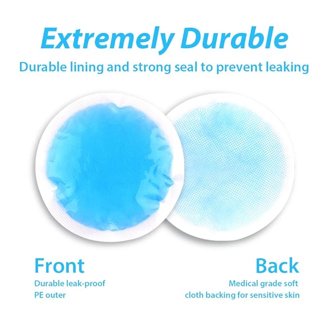 NEWGO Bundle of Cold Gel Eye Mask and Round Ice Pack