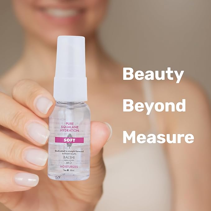 SOFT - Pure Squalane Hydration - Squalane Facial Oil Moisturizer, Deeply Hydrating & Replenishing Facial Oil - Skin Protector - Enhances Skin Radiance & Diminish Dryness, Fine Lines & Wrinkles, 1 OZ