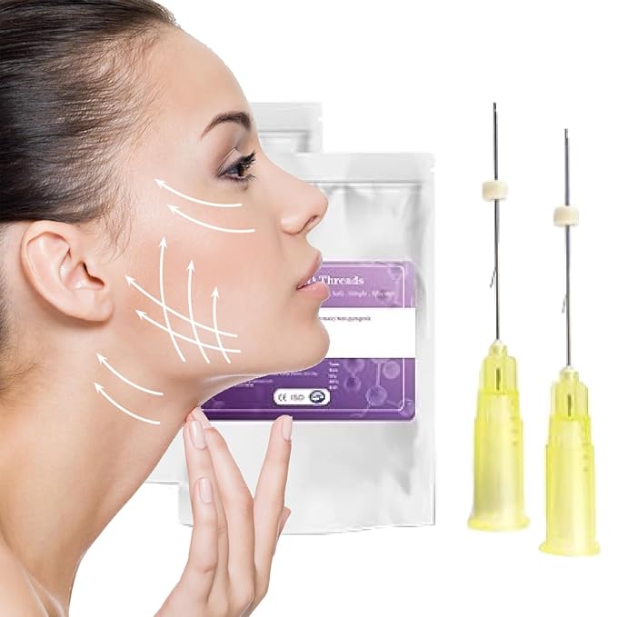 elves pdo threads eye mono - pdo thread lift eyes bullet blunt type, 30G25mm, 40 pieces