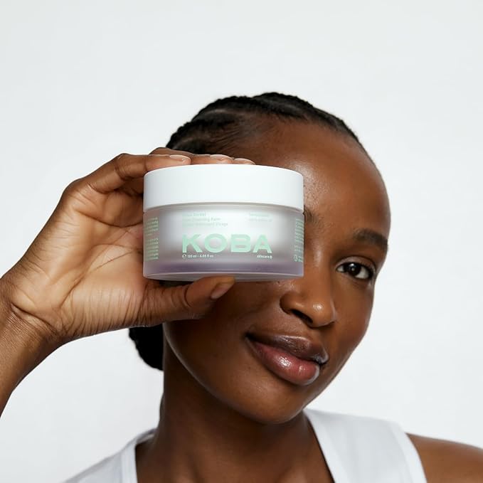 KOBA Safou Sorbet Cleansing Balm - Refreshing & Hydrating Cleansing Balm - For All Skin Types - Floral, Fresh, & Woody Fragrance - Vegan - Natural Ingredients - Safou Oil, Shea Butter, & Jojoba Oil