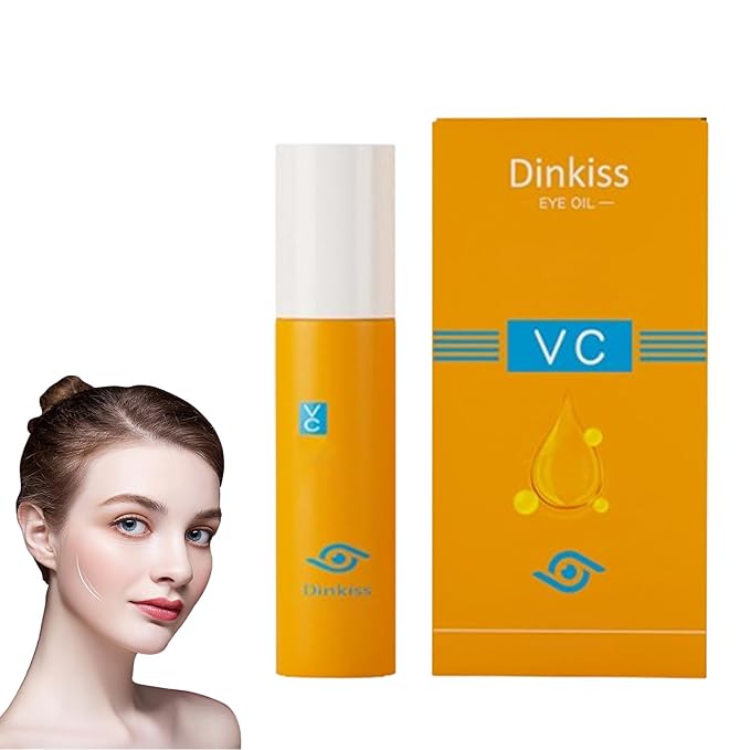 Dinkiss Lutein Eye Essence Oil, Vitamin C Lutein Eye Essence Oil, Improve Bags and Dark Circles, for Women Men (1, 1 pcs)