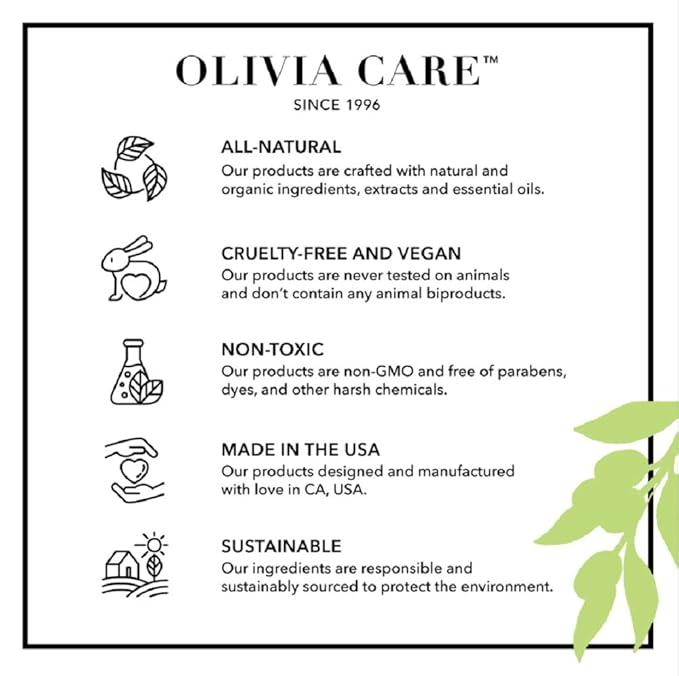 Olivia Care Tea-Tree & Aloe Scalp Serum - Natural & Vegan Ingredients - Moisturize & Anti-Itch Treatment - Stimulate Hair Growth & Repair Damage - 4 FL OZ