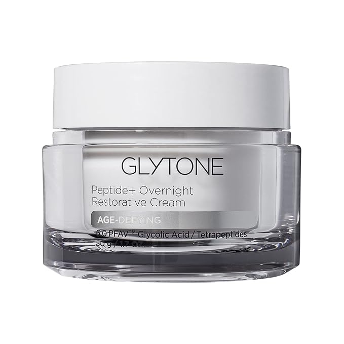 Glytone Age-Defying Peptide+ Overnight Restorative Cream - Dermatologist-Tested, Paraben-Free & Fragrance-Free - 1.7 fl. oz.