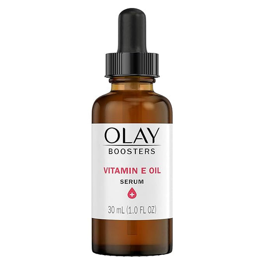Olay Vitamin E Oil Serum, Nourishing Hydration Booster, Fragrance-Free, 1.0 Oz