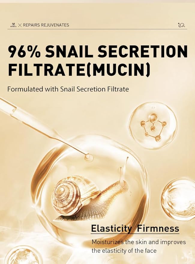 Advanced Snail Mucin serum 96% Power Repairing Ultimate Anti-Aging Solution face Hydration and Moisture, Improve Skin Vitality Advanced Snail Mucin Serum 96%: Transformative Hydration & Skin Renewal