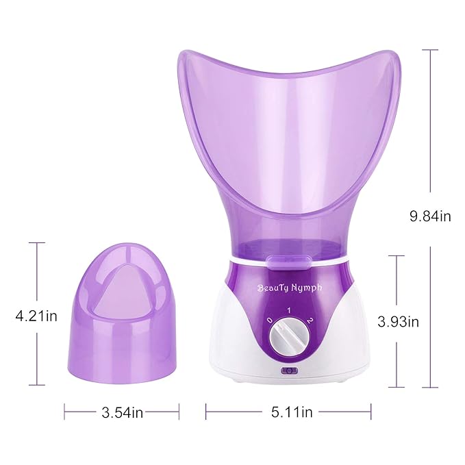 Face Steamer,Beauty Nymph Spa Home Facial Steamer Sauna Pores and Extract Blackheads, Rejuvenate and Hydrate Your Skin for Youthful Complexion- Face Steaming Skincare Deep Cleanse SPA