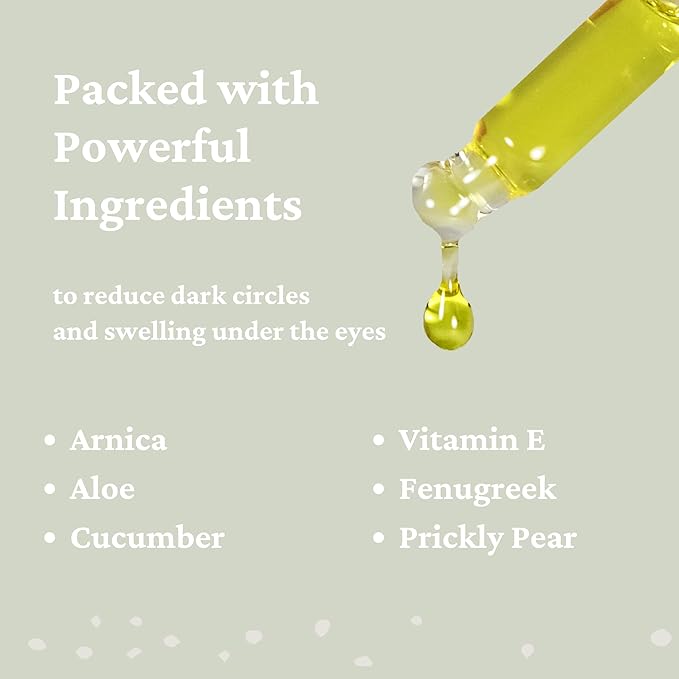 Cucumber Eye Serum - Hydrating Under Eye Serum for Dark Circles & Puffiness - Eye Tightening & Uplifting Anti Aging Serum for Women - Facial Moisturizer for Women Anti Aging