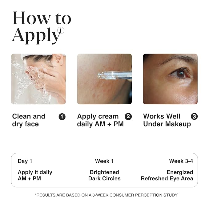 MATKAS Korean Vitamin C & Caffeine Eye Cream for Dark Circles and Puffiness 0.5 Fl Oz - Dark Circles Under Eye Treatment, Under Eyes Cream Anti Aging with Shea Butter Vitamin E for Puffy Eyes Wrinkles