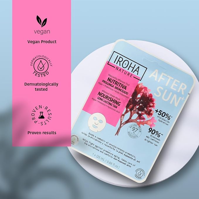 After Sun Skin Care Mask, Prolongs Tan - Pack of 5 Pieces