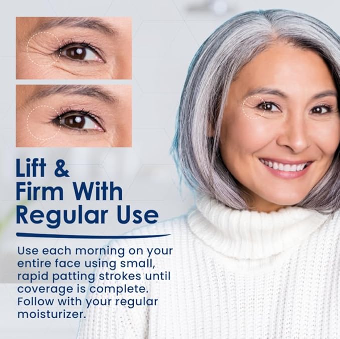 Anti Aging Serum To Reduce Fine Lines Around Eyes, Mouth & Forehead, Smoothing Skin Care For Wrinkles, Lifting & Firming Serums For Skin Care, 0.5 Fl Oz by Biologic Solutions