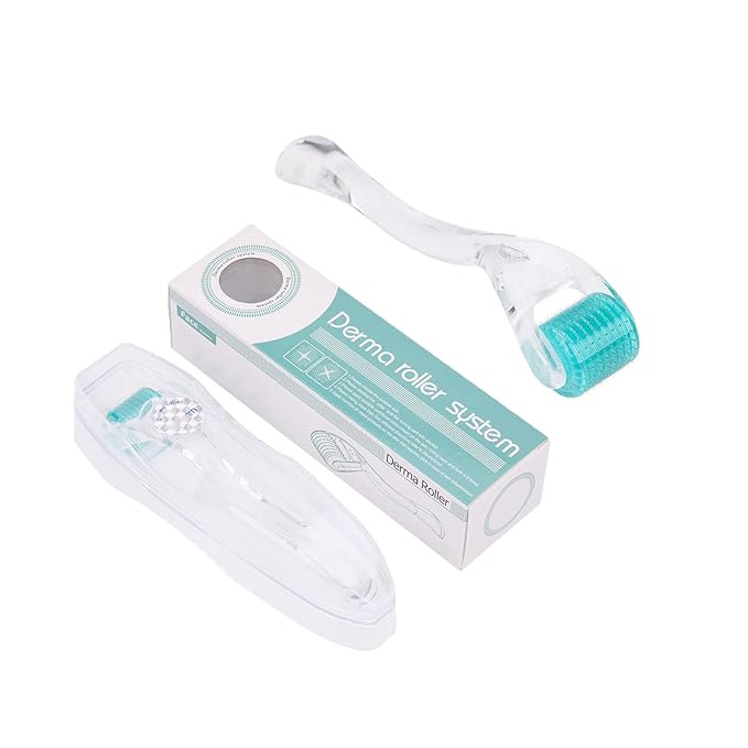 Derma Roller 0.25mm Titanium Microneedling Toolwith 192 Micro Needles & Hygienic Case for Personal Use