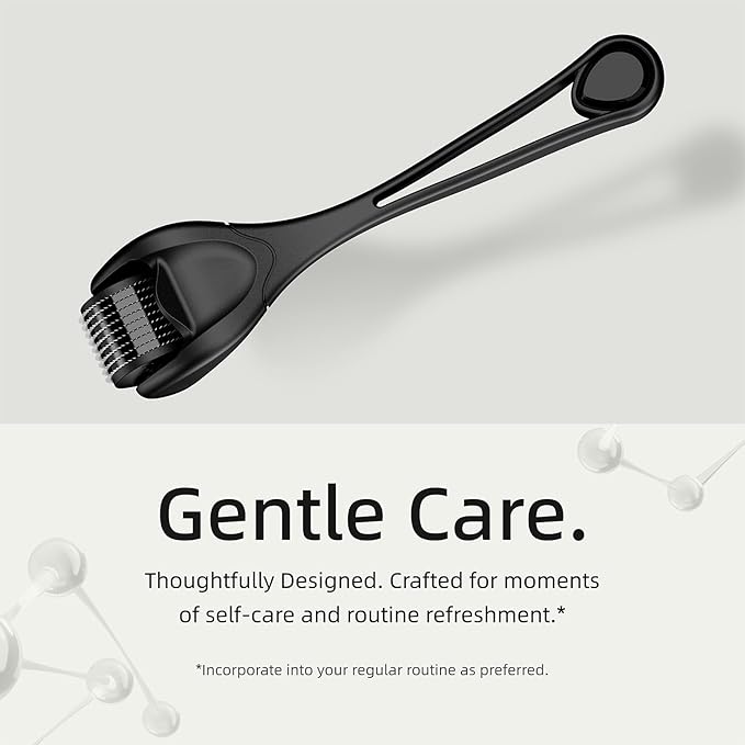 Microneedling Roller for Face and Beard | Derma Roller for Women and Men | Micro Needle Roller for Scalp Face [Standard]