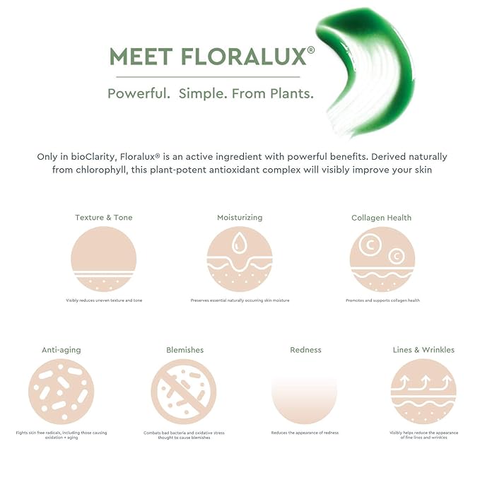 BioClarity Zen Ultra-Calming Serum | Ultracalming Serum for Redness-Prone Skin | 100% Vegan | Calm, Soothe, and Soften Face | Contains Floralux Naturally made from Chlorophyll | 1 fl. oz.