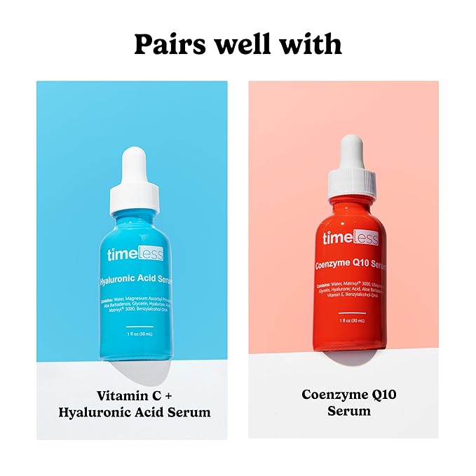 Timeless Skin Care Squalane Oil 100% Pure - Plant-Based Face Oil - Fragrance-Free - For Dry Skin - Moisturizing - 2 oz