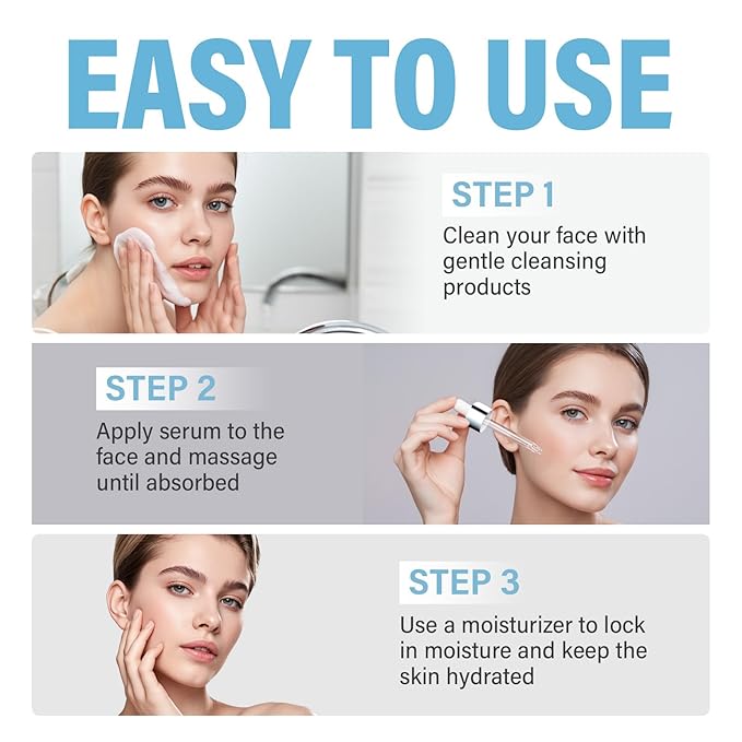 Azelaic Acid for Face, Azelaic Acid Serum for Sensitive Skin, Facial Skin Care Serum Reduces Redness, Balances Tone and Moisturizes Deeply, 30ml