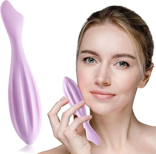 Facial Massage Roller, Silicone Face Massager Tool, Body & Face Care Tools Face Massage Stick for Women to Reduce Puffiness and Improve Wrinkles Face Sculpting Tool