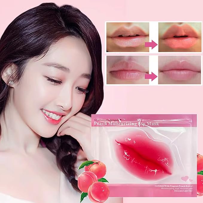 20 Pairs Lip Masks & Eye Masks,V- Face Lift Strap, 24K Gold Gel Crystal Collagen Eye Pads,Moisturizing Lip Mask Crystal Pads,Under Eye Patches for Dark Circles,Eye Bags, Wrinkles, Full face care