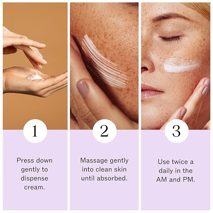 LilyAna Naturals Face and Neck Moisturizer for Women and Men - Moisturizer Face and Neck Cream for Dry Skin and Dark Spot Brightening (Super C, 1.7oz)