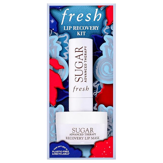 Lip Recovery Kit by Fresh for Women - 2 Pc 0.35oz Sugar Advanced Therapy Lip Mask, 0.15oz Sugar Advanced Therapy Lip Treatment