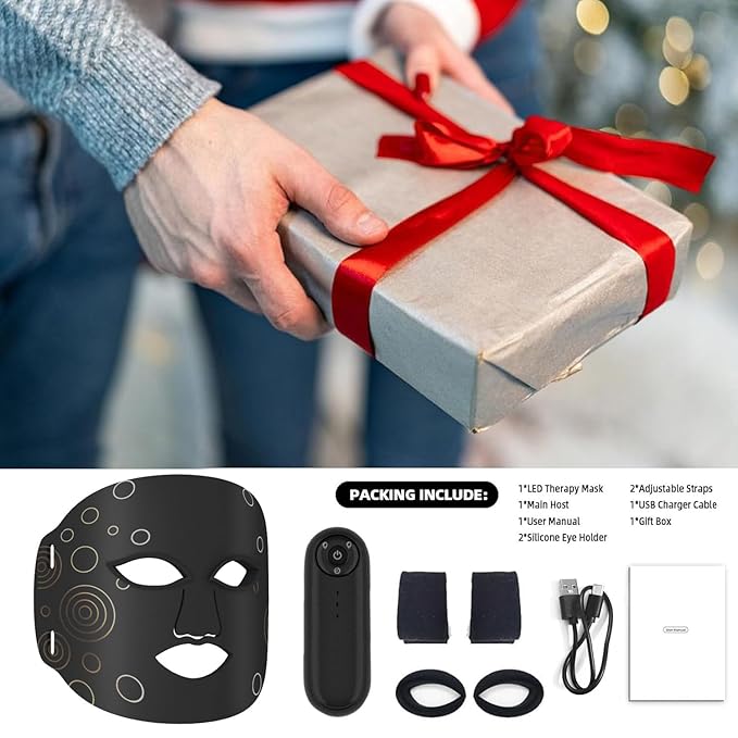 Red Light Therapy Mask FSA/HSA Eligible LED Facial Mask Light Therapy for Face Skin Care for Acne Wrinkles
