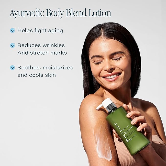 SKINN Luminous Facial Oil & Moisturizing Body Lotion for Dry Skin Skincare Bundle