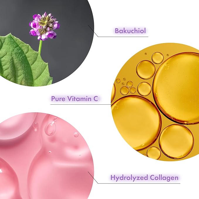 Bakuchiol Serum, 5,000ppm Bakuchiol, Anti-Aging, Pore Minimizer for Face, Hydrating Glow Serum, Facial Moisturizer, Active Skin Repair, Glass Skin, Korean Skincare, 30ml, 1.01 fl. oz.