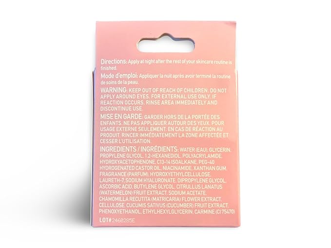 b.pure Glow Up Night Moisturizer With Watermelon Extract and Niacinamide 2 oz