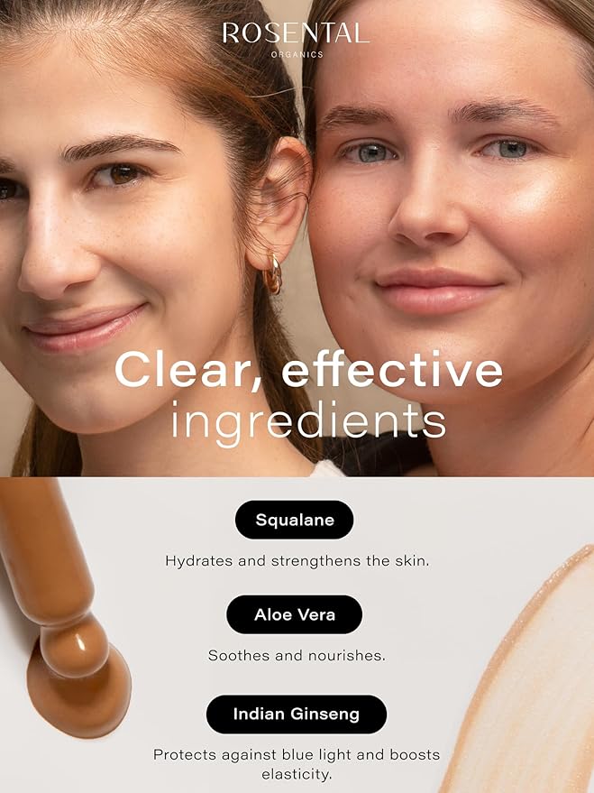 Organics Hydrating Facial Serum - 100% Vegan & Natural Cosmetics (30 ml, BB Serum Medium)