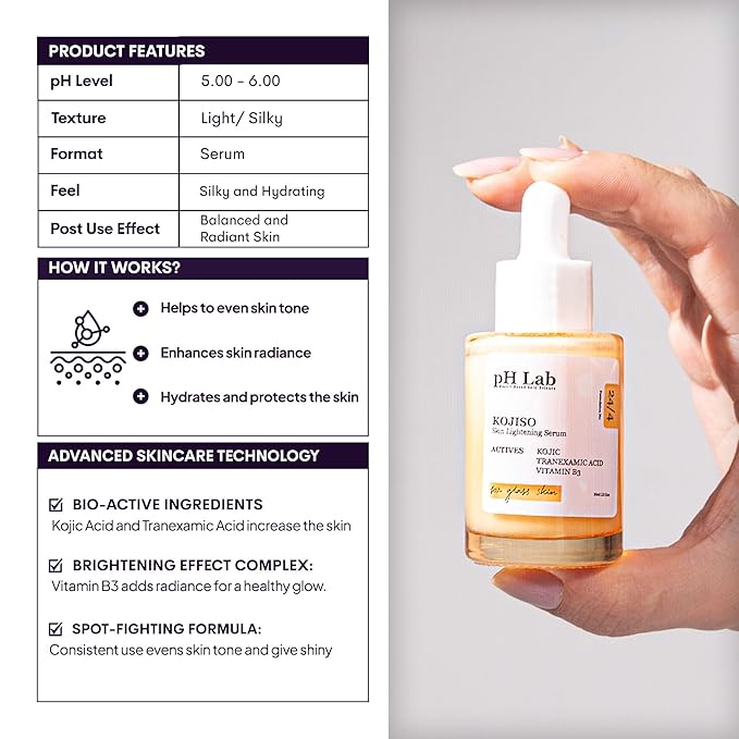 pH Lab Kojiso Skin Serum, Even Skin Tone (Pack of 1)
