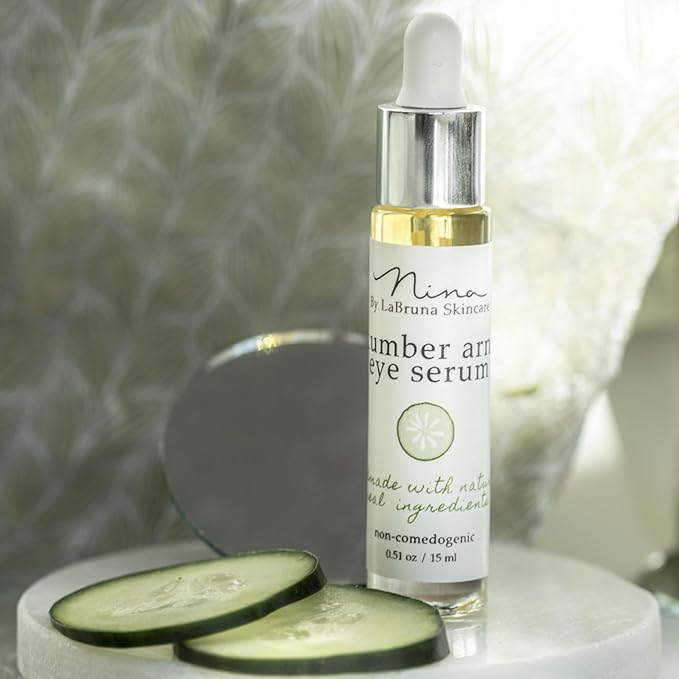 Cucumber Eye Serum - Hydrating Under Eye Serum for Dark Circles & Puffiness - Eye Tightening & Uplifting Anti Aging Serum for Women - Facial Moisturizer for Women Anti Aging