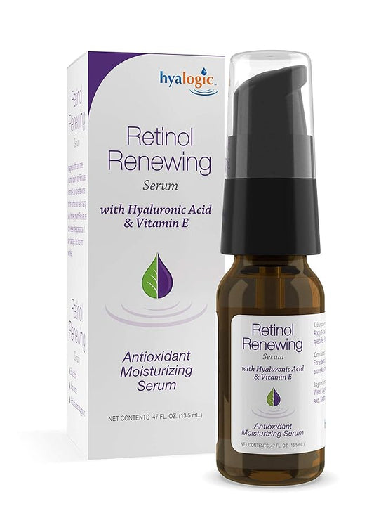 Hyalogic Retinol Serum– Skin Renewal & Wrinkle Repair Face Serum with Hyaluronic Acid & Vitamin A – For Clearer, Radiant Looking Skin (.47 fl oz.)