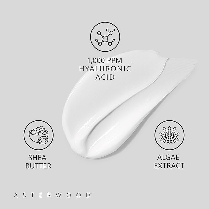Asterwood Hyaluronic Acid Moisturizer (4 Pack) - Face Cream for Anti-Aging, Anti-Wrinkle - Hydrating for Dry Skin - Facial Moisturizer for Women & Men - Fragrance-Free, Non-Comedogenic - 6.8 oz