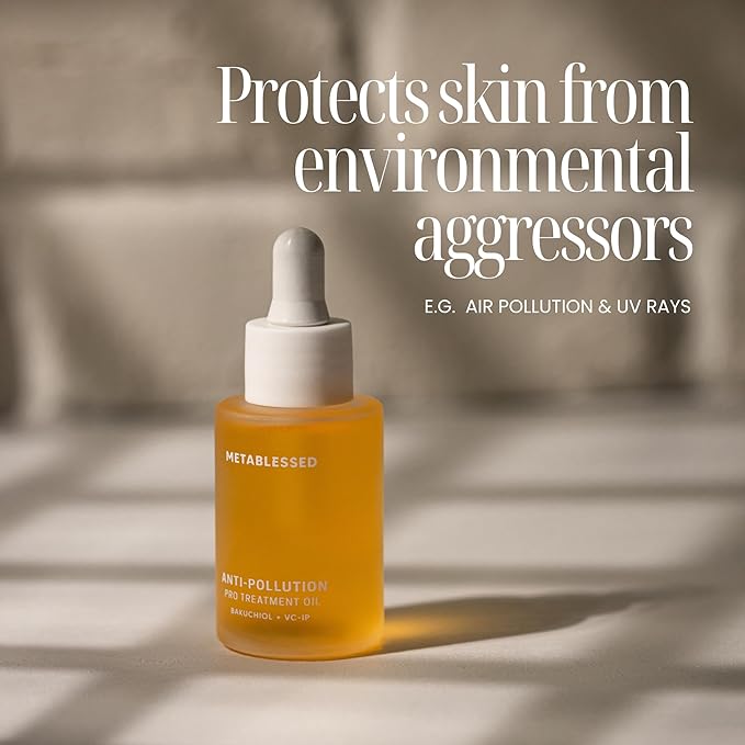 Anti-Pollution Pro Treatment Facial Oil | Bakuchiol + VC-IP | Repairs and Protects Blemished Skin, Restores Firmness & Elasticity. Cruelty-Free, Clean Beauty 1.01 fl. oz