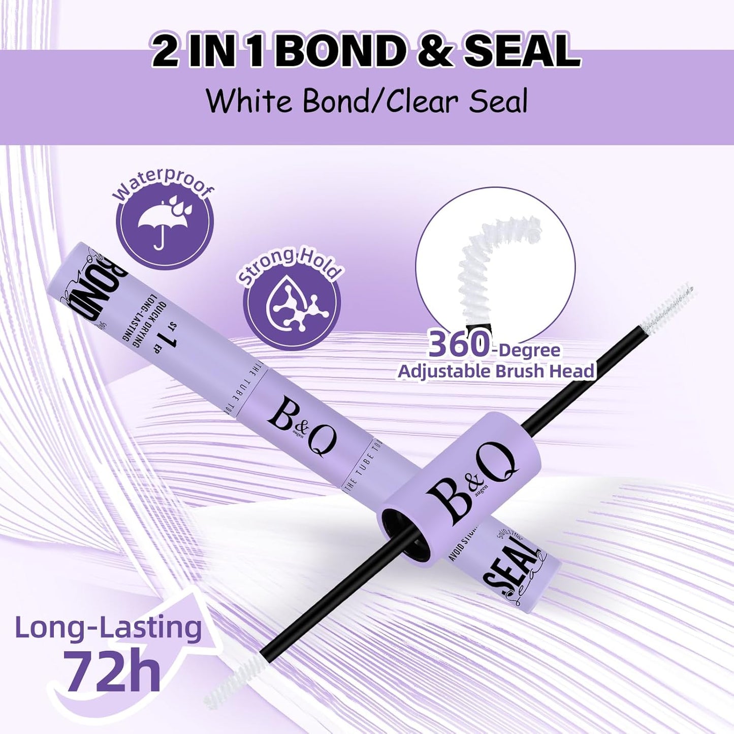 B&Qaugen Lash Clusters Kit Idol Lash Extension Kit No Lash Map Natural Lash Clusters with Invisible Band 11-13 mm Eyelash Extension Kit C Curl Lash Kit with Lash Bond and Seal(idol)