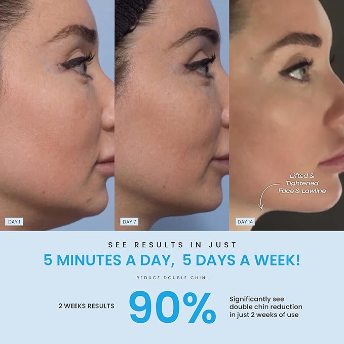 LiftLab Skin Sculptor - 3-in-1 LED Light Facial and Neck Massager - Rejuvenation, Relaxation & Firmness - Red, Blue & Green Light Modes - Portable, Ergonomic Design for Home Skincare