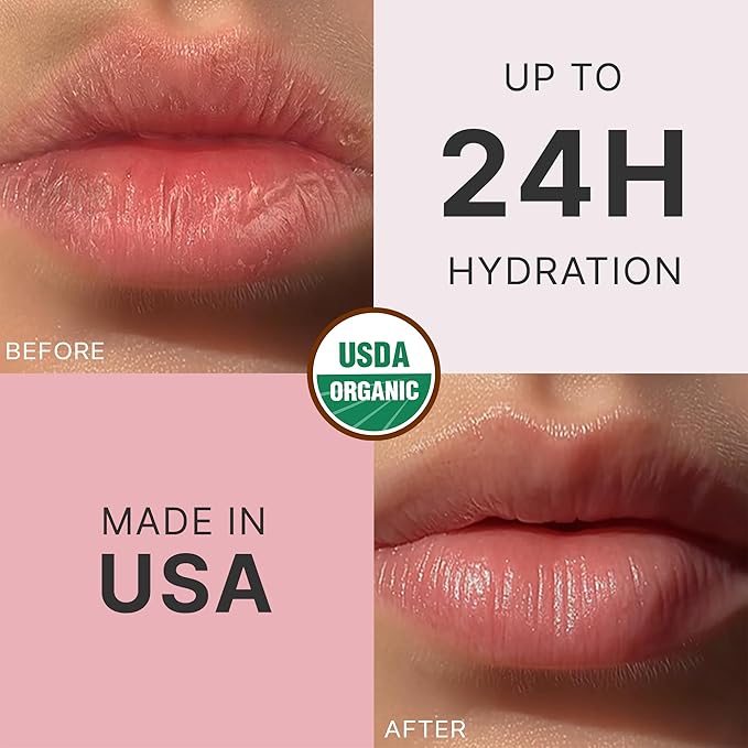 USDA Organic Lip Balm - USA Made with Natural Ingredients, 4 Pack Multi Flavor Lips Moisturizer, Moisturizing Lip Care, Beauty Gifts & Small Birthday Gifts, Moisturizer Chapstick Care for Dry Lips
