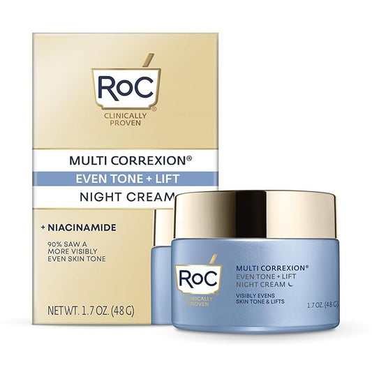 RoC Multi Correxion 5 in 1 Restoring/Anti Aging Facial Night Cream with Hexinol, 1.7 Ounces (Packaging May Vary)