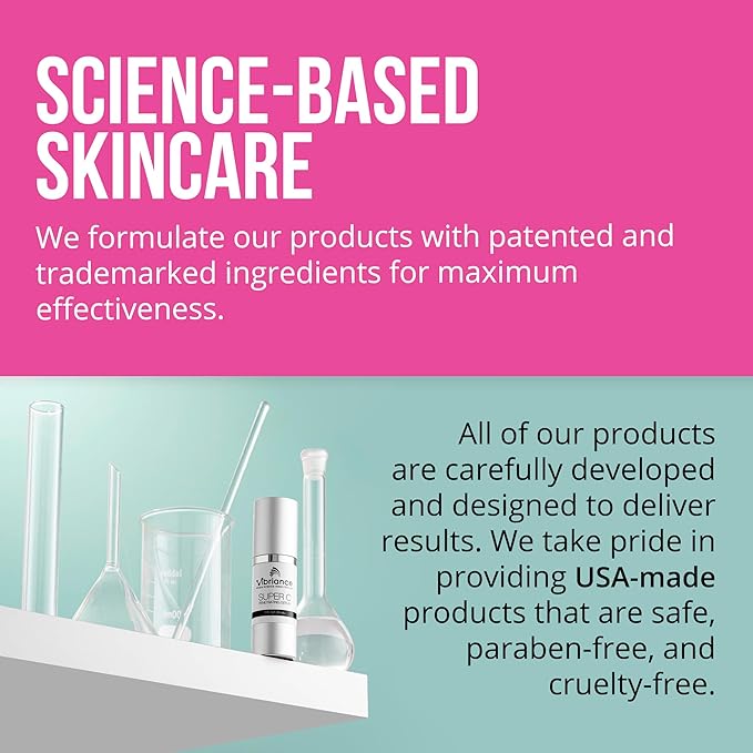 Vibriance Simple Skincare Essentials Bundle | Super C Vitamin Serum, Sheer Zinc Sunscreen SPF 50 Skin Care Set - Nourish, Protect, Illuminate